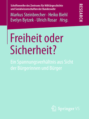 Freiheit oder Sicherheit? - ebook